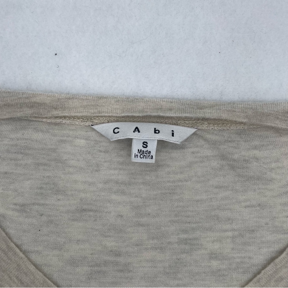 CABI Women’s Style# 655 Oversized type shirt size: Small Oatmeal Color - Picture 4 of 8
